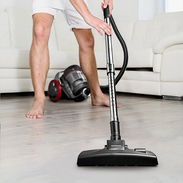 Пылесос Kitfort КТ-5152 700Вт серый/красный фото 2