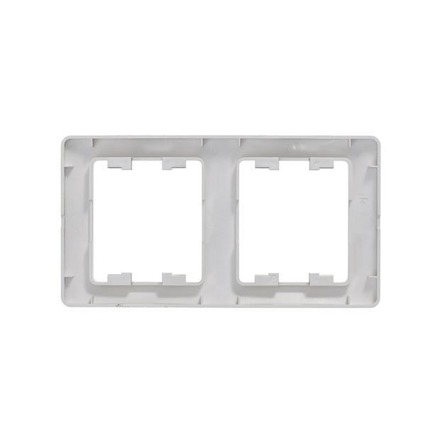 Systeme electric GSL001206 GLOSSA 2-постовая РАМКА, вертикальная, ПЛАТИНА фото 5