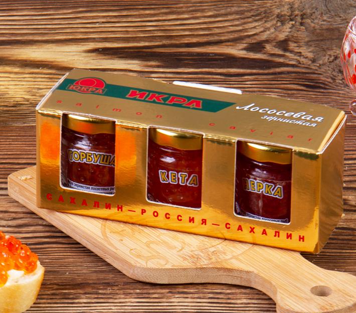 Подарочный набор «3 вида икры» по 40 г ОПТ фото 2