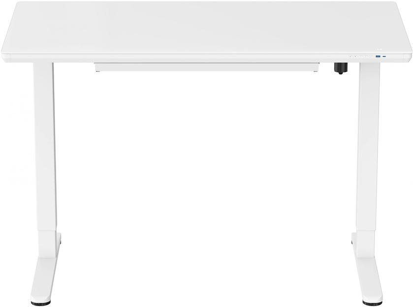 Стол для компьютера Cactus с электроподъемником столешница стекло белый каркас белый (CS-EGD-WWT) фото 3