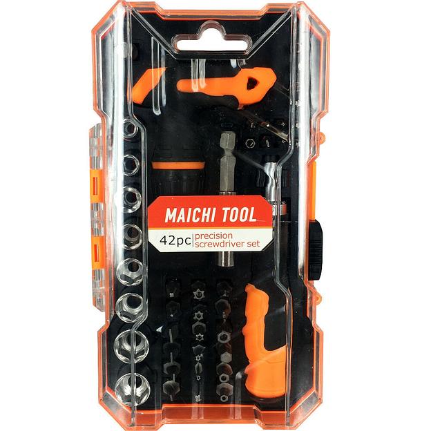 Набор Бит И Торцевых Головок С Отверткой-Трещоткой (42 Предмета) Maichi Tool 6605 фото 3