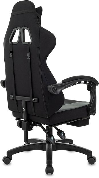 Кресло игровое Zombie Weaver черный/серый с подголов. крестов. пластик подст.для ног пластик черный фото 7