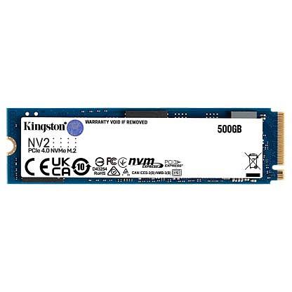 SSD Kingston NV2 500Гб, M.2 2280, NVMe, Retail, TLC, PCIe4.0, Чтение:3500мб/с, Запись:2100мб/с (SNV2S/500G) фото 1