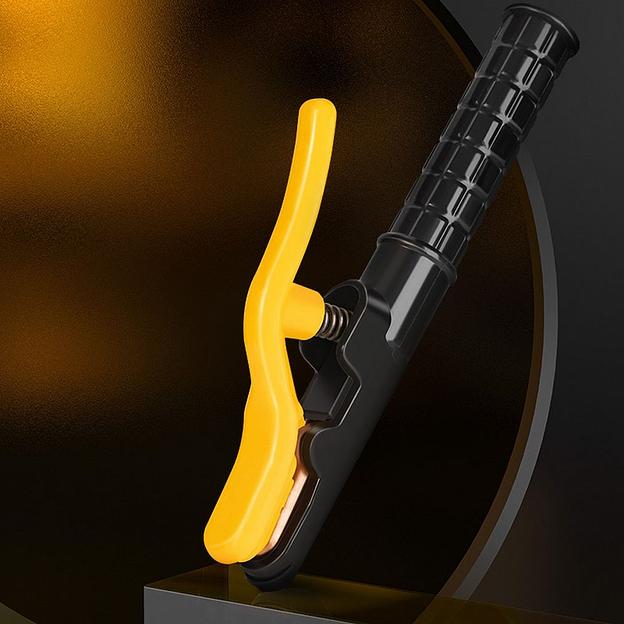 Электрододержатель Deli DL23500A 500гр, макс. сила тока 500A, длина 295мм, диаметр электрода 6,3-10мм, площадь поперечного сечения кабеля 70-95 кв.мм фото 2