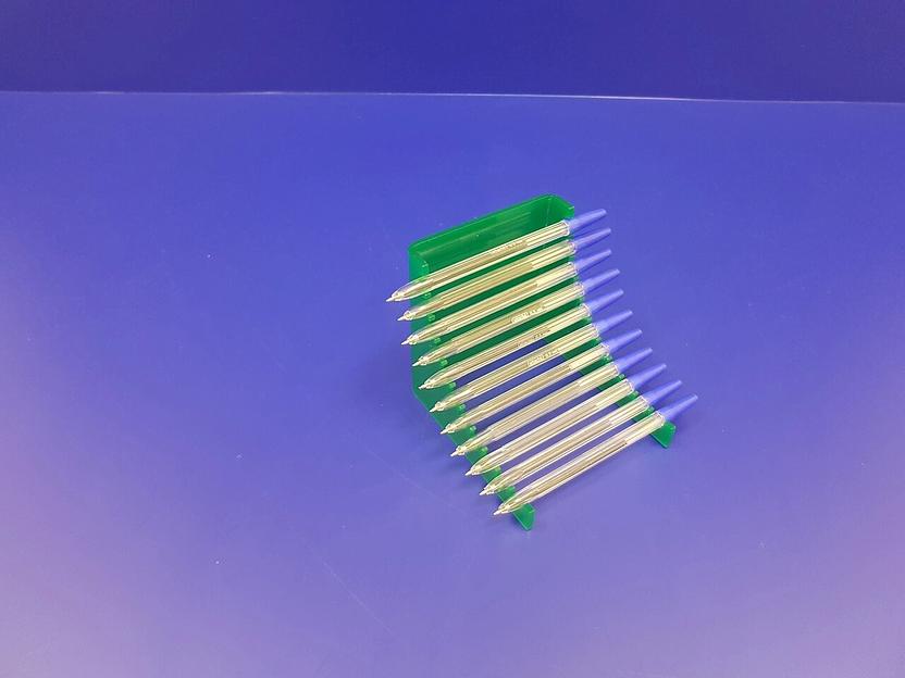 Подставка для ручек карандашей кистей 12 секции (горка радиус, цвет зеленый) фото 4