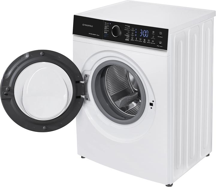 Стиральная машина Maunfeld MFWM148IWHT класс: A+++ загр.вертикальная макс.:8кг белый фото 4