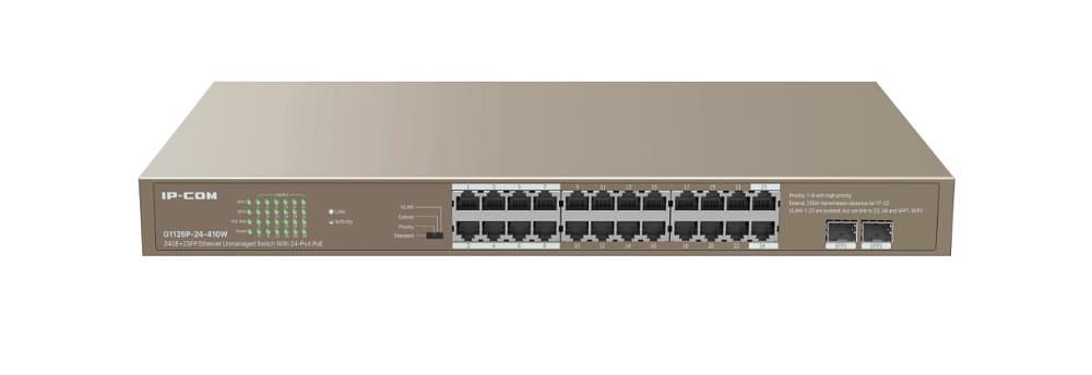 Коммутатор 24PORT 4POE G1126P-24-410W IP-COM фото 3