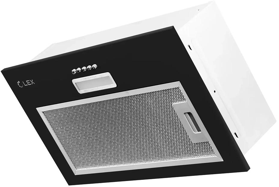 Вытяжка встраиваемая Lex GS Bloc LIGHT 600 черный управление: кнопочное (1 мотор) фото 1