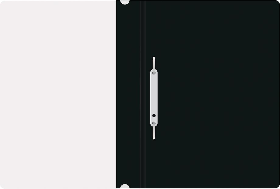 Папка-скоросшиватель Silwerhof Eco SE-PSE20/BLK A4 прозрач.верх.лист пластик черный 0.11/0.13 фото 3