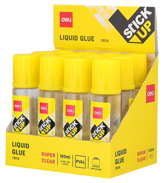 Клей жидкий Deli E7317A 100мл прозрачный фото 2
