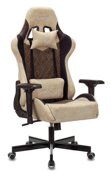 Кресло игровое Бюрократ VIKING 7 KNIGHT Fabric коричневый текстиль/эко.кожа с подголов. крестовина металл фото 1