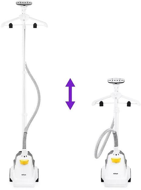 Отпариватель напольный Kitfort КТ-9155 2200Вт белый/черный фото 6