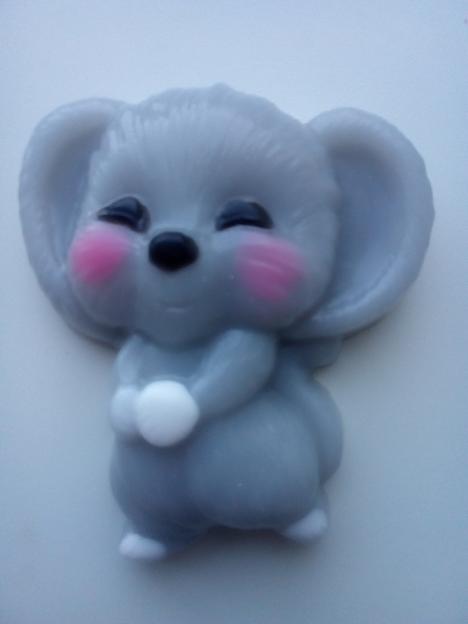 Глицериновое мыло с ароматом клубники «Мышонок» 100 г опт фото 1