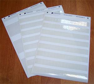 Маркер Lanmaster LAN-MCL-50X20X10 50x20мм полиэстр (упак:20шт) для лазерных принтеров белый фото 1