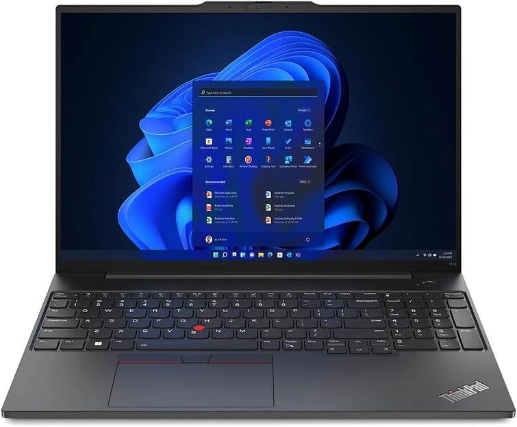 Ноутбук Lenovo ThinkPad E16 G2 Ryzen 5 7535U 16Gb SSD512Gb AMD Radeon 16" IPS WUXGA (1920x1200) Windows 11 Pro black WiFi BT Cam (21M5S08L00) фото 1