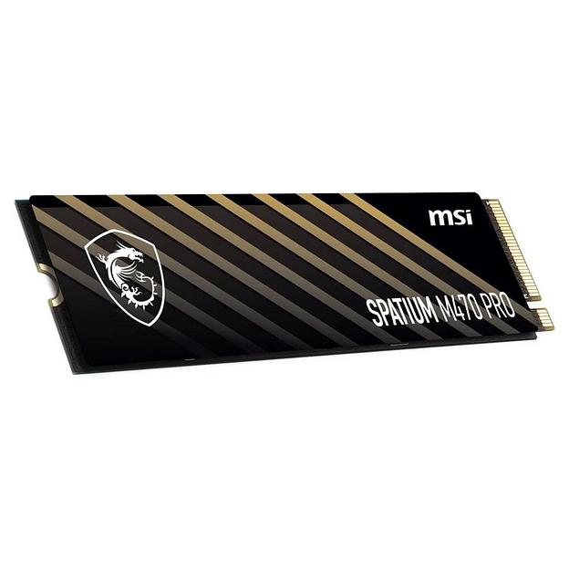 Твердотельный накопитель SSD MSI M.2 2280 2TB SPATIUM M470 PRO Client SSD S78-440Q990-P83, PCIe Gen4x4 with NVMe, 3D TLC, R/ W 5000/ 4400 фото 1
