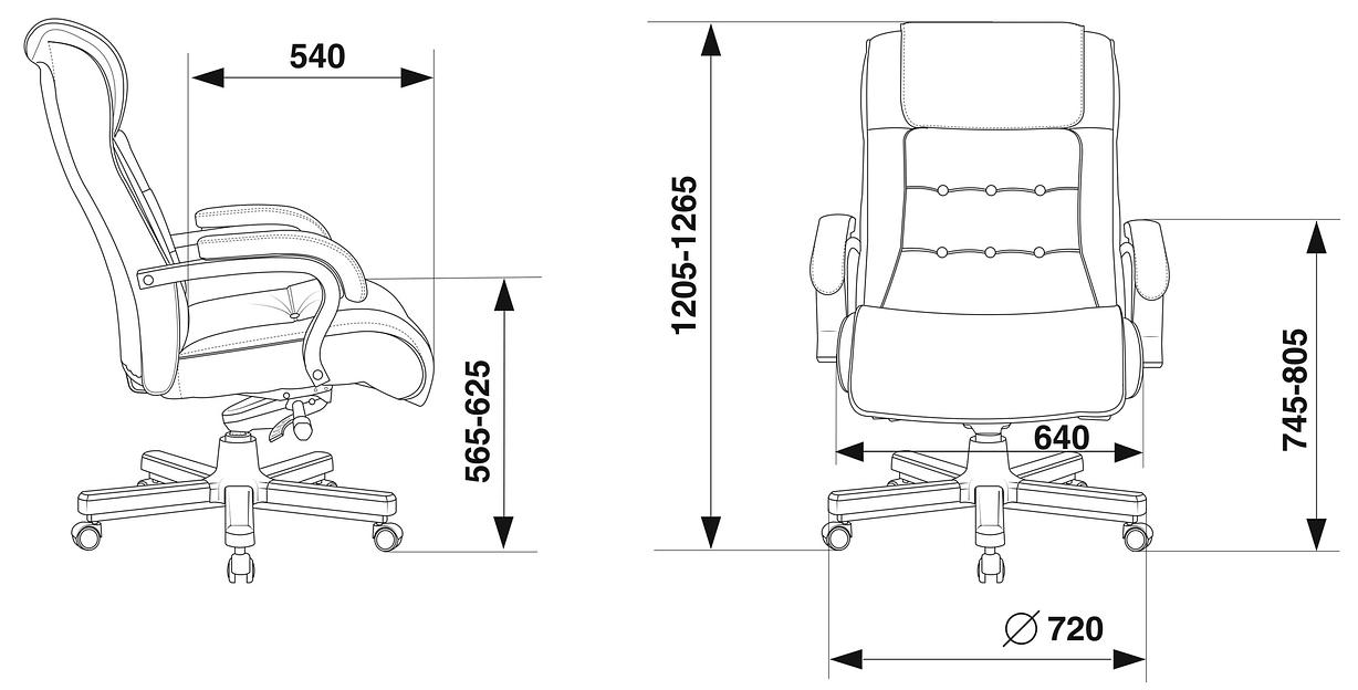 Кресло руководителя Бюрократ T-9926WALNUT светло-коричневый Leather Eichel кожа крестовина металл/дерево фото 1