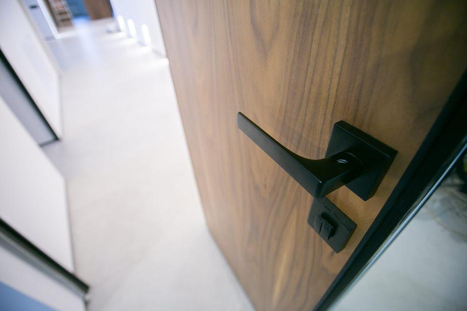 Межкомнатная дверь Invisible Palissandro (декор из шпона) на заказ фото 4