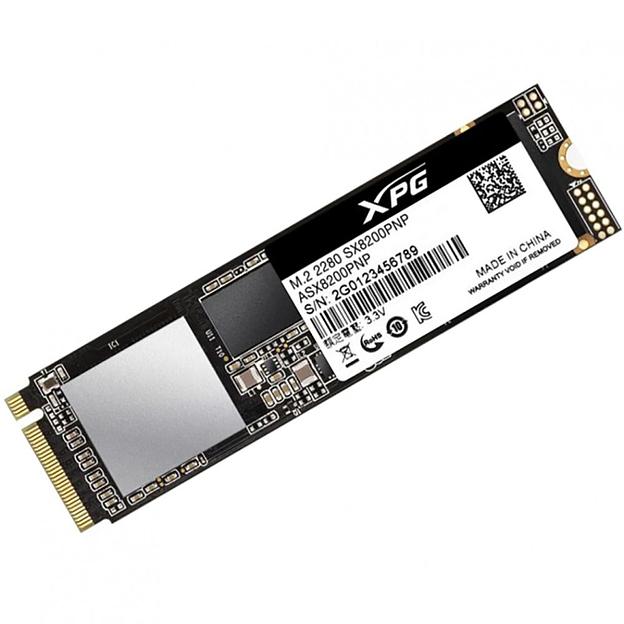 SSD ADATA XPG SX8200 Pro 512Гб Наличие PCIE Скорость записи 2300 Мб/сек. Скорость чтения 3500 Мб/сек. TBW 320 Тб Время наработки на отказ 2000000 ч. ASX8200PNP-512GT-C фото 1