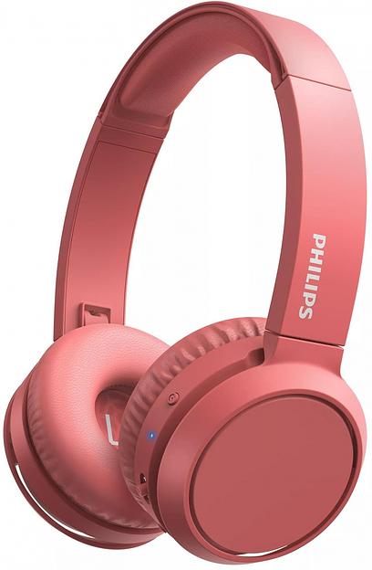 Гарнитура накладные Philips TAH4205RD/00 красный беспроводные bluetooth оголовье фото 1