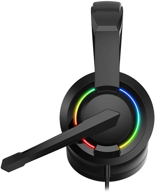 Наушники с микрофоном Оклик HS-L315G черный 1.8м накладные USB оголовье (2007552) фото 5