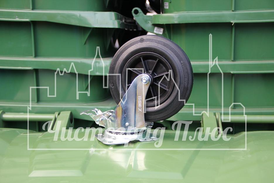 Колесо поворотное 200 мм (с тормозом) фото 2