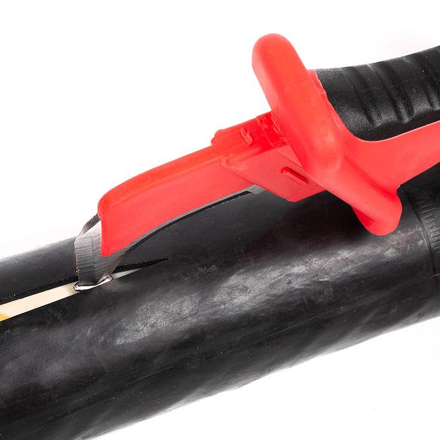 Нож КВТ НМИ-01А монтерский для работы под напряжением до 1000в прозрачный защитный чехол фото 5