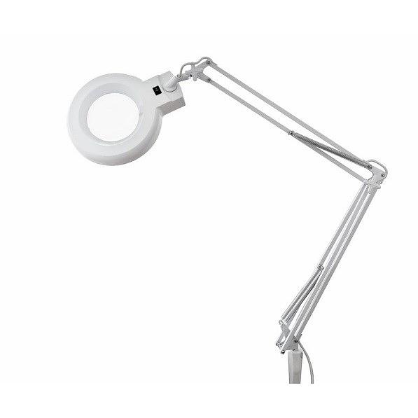 Rexant 31-0531 Лупа на струбцине, круглая, 3D, с подсветкой 60 LED, сенсорный регулятор яркости, белая фото 1