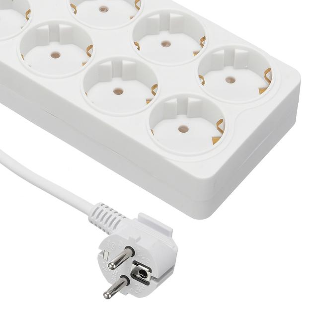 Сетевой фильтр Buro 800SH-5-W 5м (8 розеток) белый (коробка) фото 2