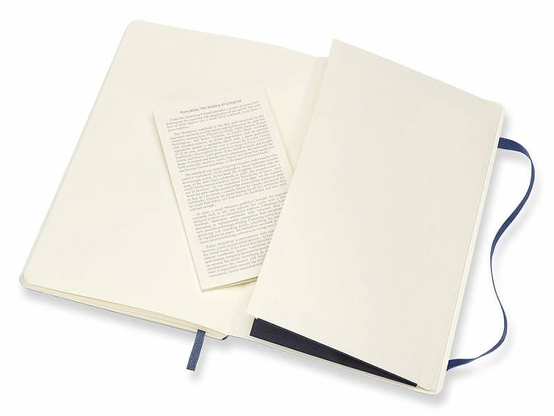 Блокнот Moleskine CLASSIC SOFT QP618B20 Large 130х210мм 192стр. нелинованный мягкая обложка синий сапфир фото 5