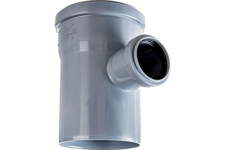 Тройник канализационный 87 град. 110х50 фото 2