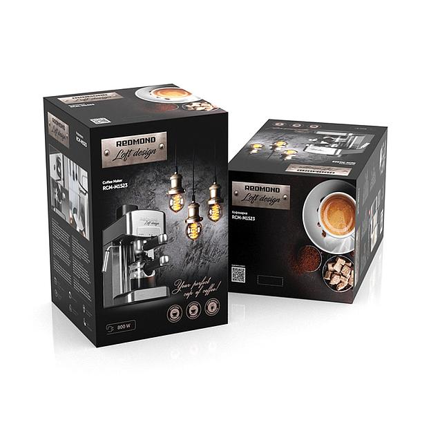 Кофеварка REDMOND RCM-M1523 Черный фото 3