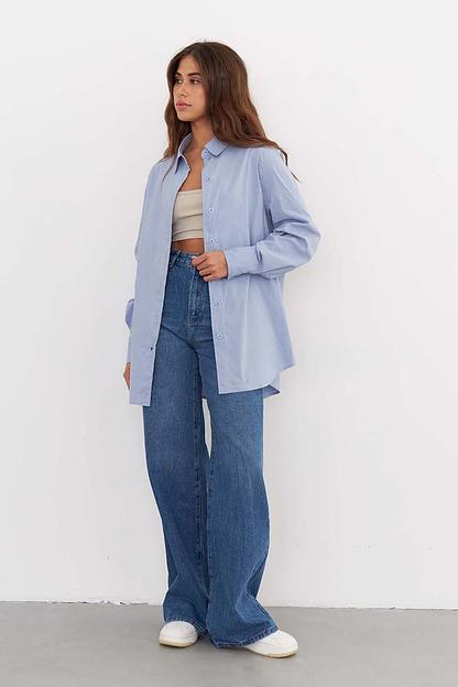 Рубашка длинная SCT_002_LBLUE/Светло-голубой фото 3