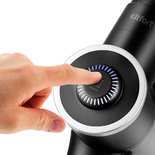 Пылесос ручной Kitfort КТ-5123 350Вт черный/серебристый фото 5
