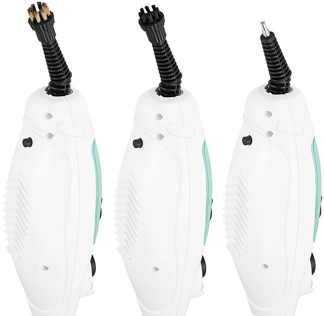 Швабра паровая Kitfort КТ-3920 1300Вт белый/голубой фото 4