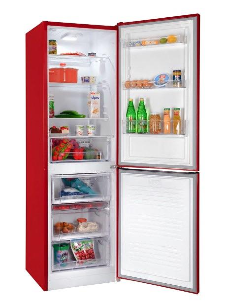 Холодильник Nordfrost NRB 152 R красный двухкамерный 205/115 л морозилка снизу фото 2