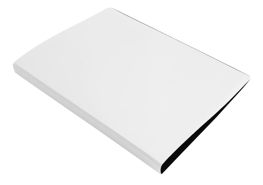 Папка метал.пруж.скоросш. Бюрократ DeLuxe DL07PMILK A4 пластик 0.7мм кор.27мм молочный фото 1