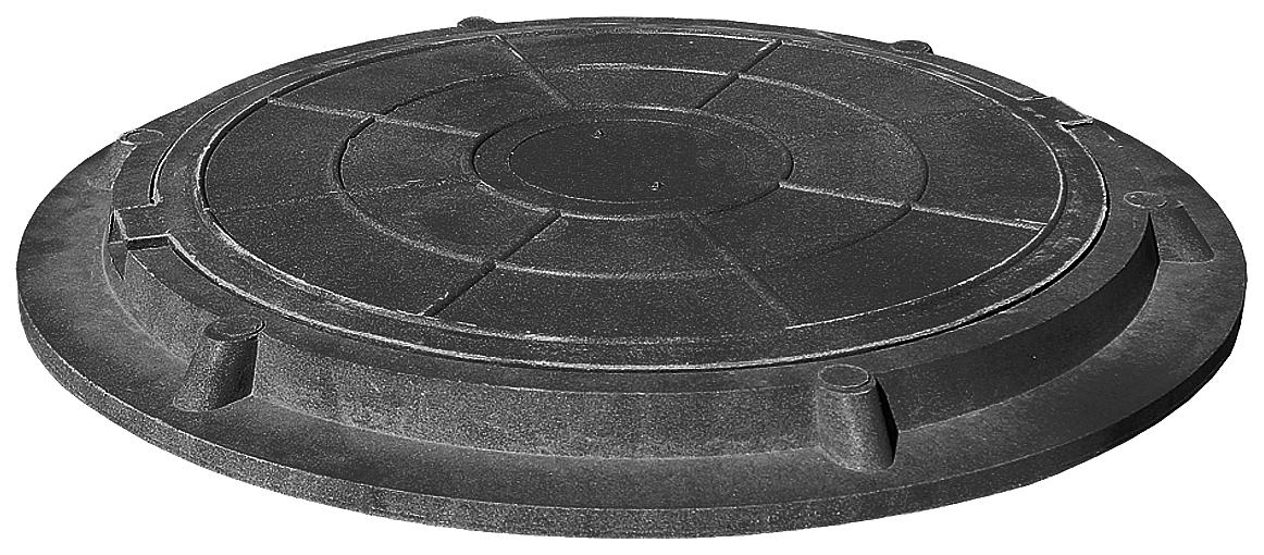 Люк ревизионный ППК тип "УЛСП" (Усиленный средний) d-630 до 7т. - Черный фото 1