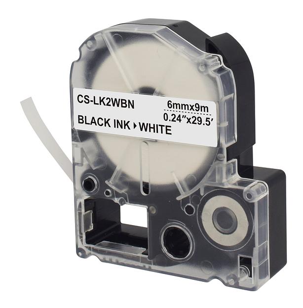 Картридж ленточный Cactus CS-LK2WBN черный для Epson LW300/LW400/LW700/LW600P/LW1000P фото 3