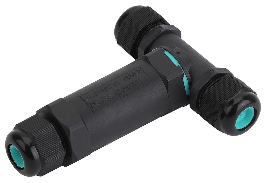 Коннектор кабельный T-образный IP68 3-Pin (4/48/2016) NO-224-20 фото 1