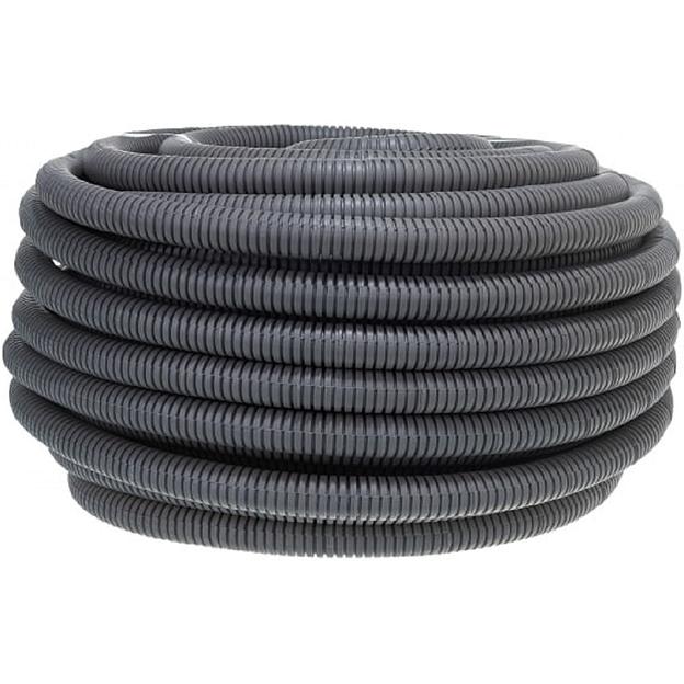 ЭРА Б0020113 Трубы гофр ПВХ GOFR-25-50-PVC (серый) d 25мм с зонд. легкая 50м фото 1