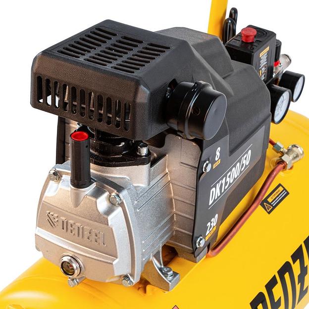 Компрессор поршневой Denzel DK1500/50,Х-PRO масляный 230л/мин 50л 1500Вт желтый/черный фото 8
