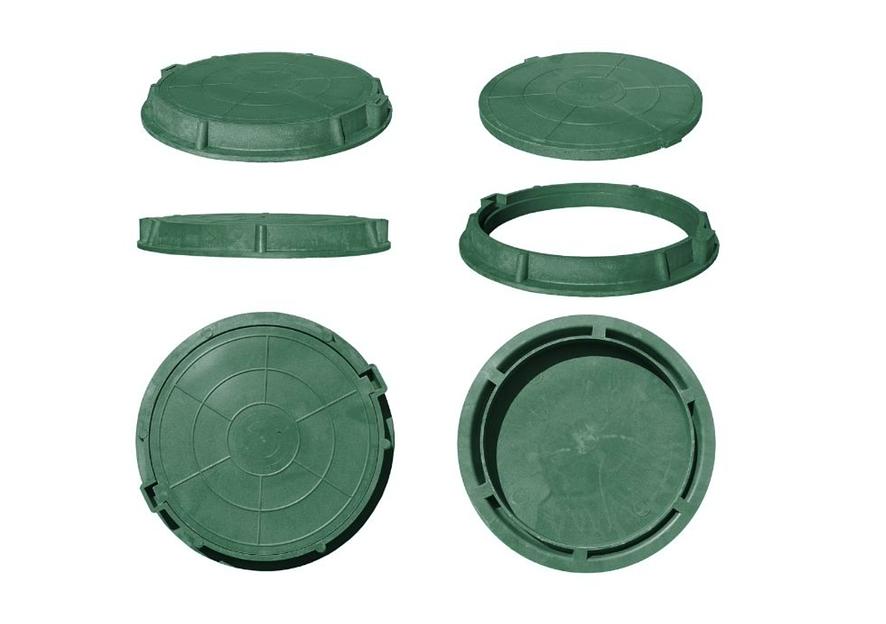 Люк канализационный Л d-580 зеленый фото 7