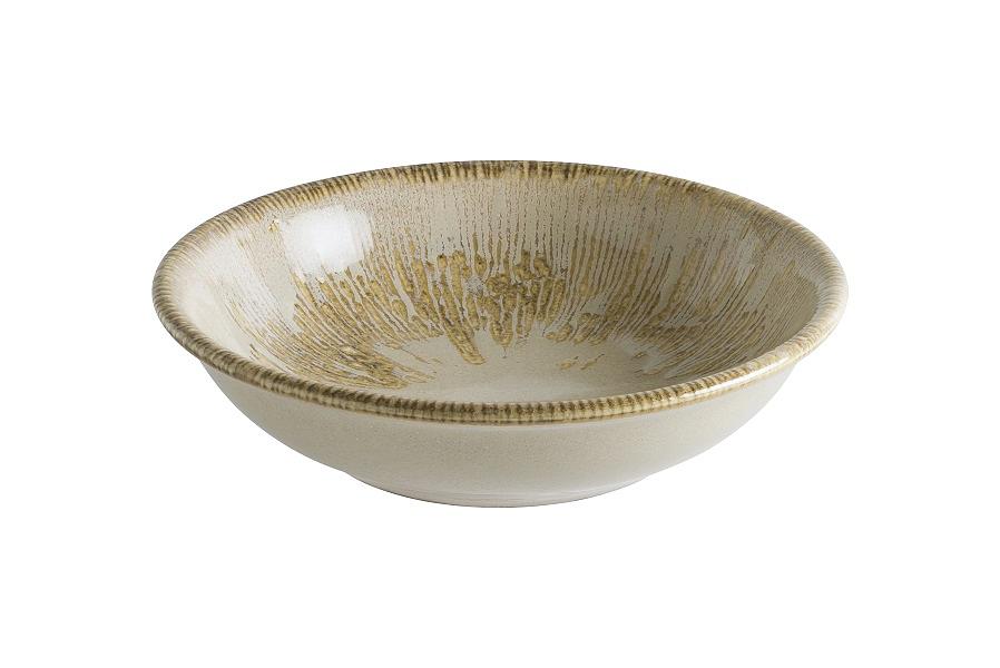 Салатник d=130 мм. 220 мл. h=38 мм. Снэл Песок, форма Гурмэ /1/12/ фото 1