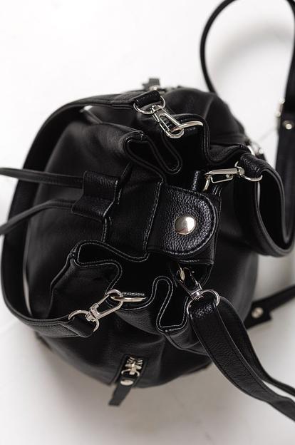 Рюкзак женский кожаный чёрный опт фото 9