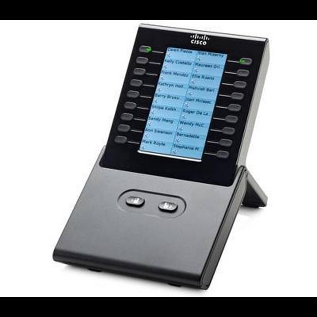 Блок расширения Cisco CP-CKEM-C для телефонных аппаратов Cisco CP-8900, CP-9900, черный фото 1