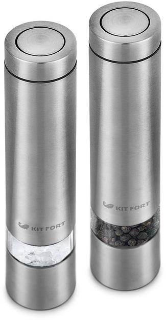 Перечница электрическая Kitfort KT-2028 серебристый фото 1