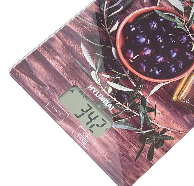 Весы кухонные электронные Hyundai HYS-KG211 макс.вес:5кг рисунок фото 2