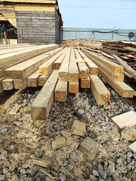 Брус сосна 100х100х6000 мм 1 сорт, опт фото 1