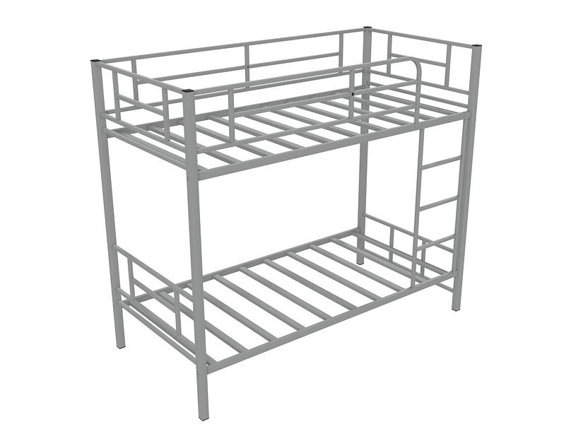 Кровать двухъярусная металлическая - СЕВИЛЬЯ-2 серая фото 1